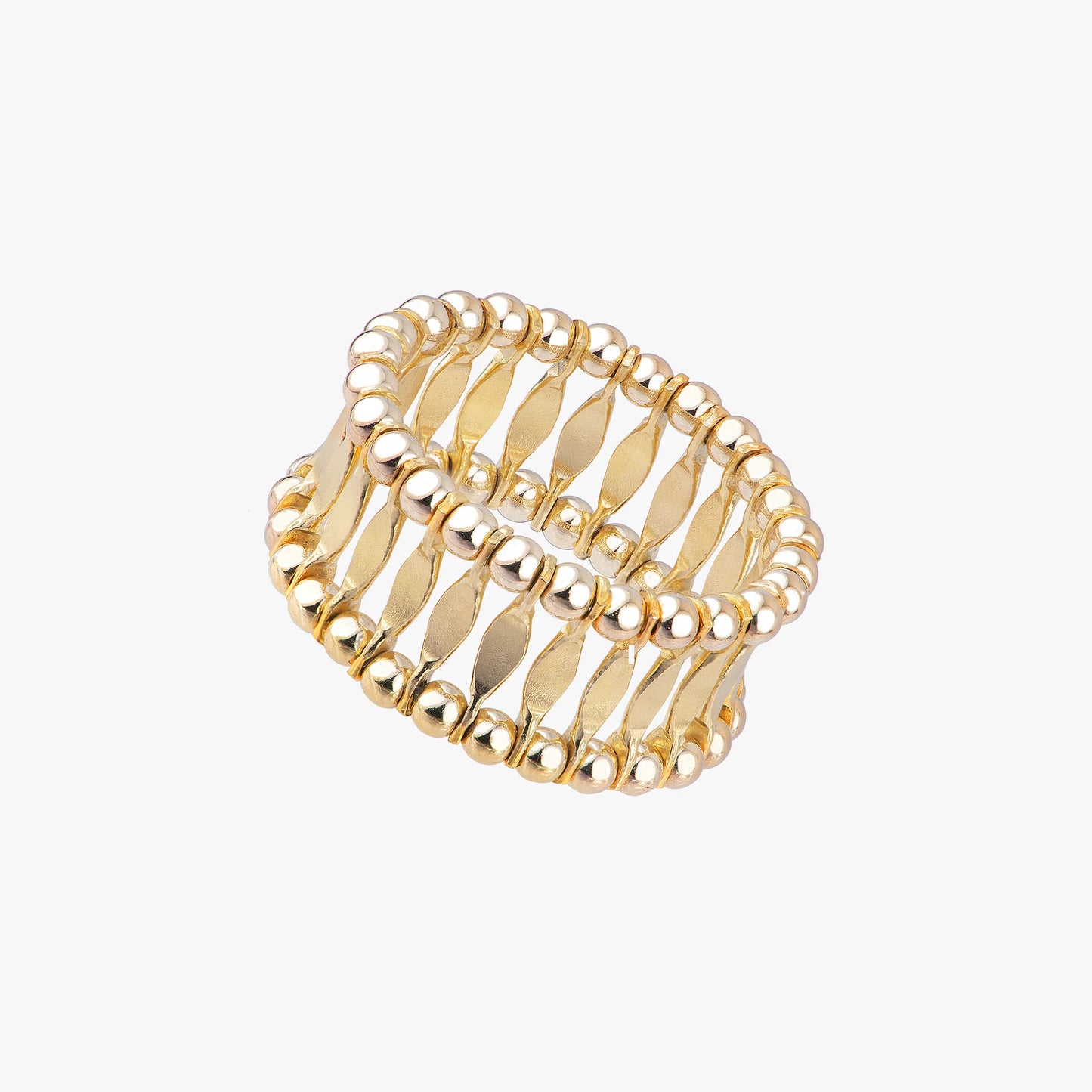 Colonnade Golden Band Ring