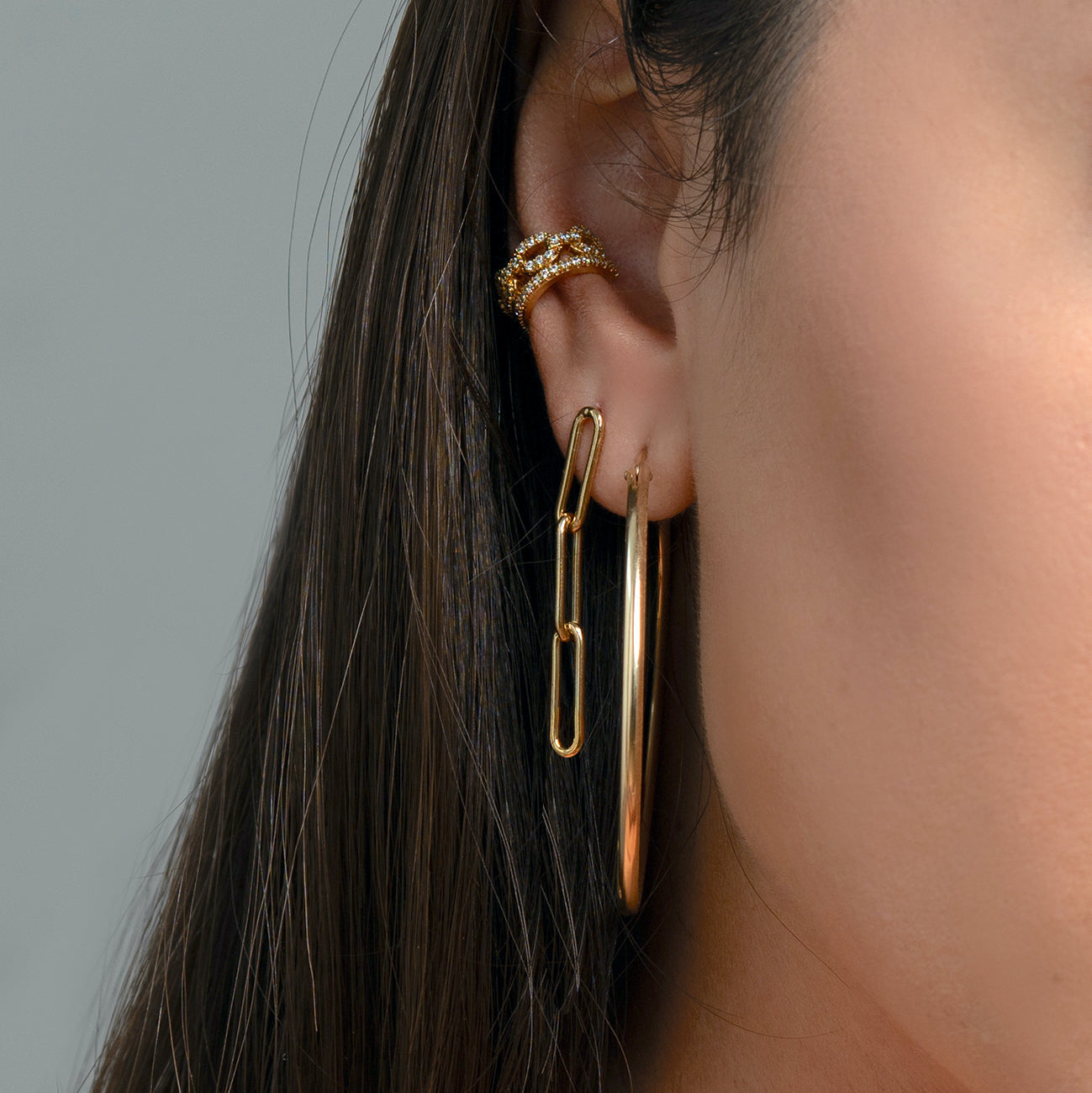 Muse Paperclip Dangling Earrings