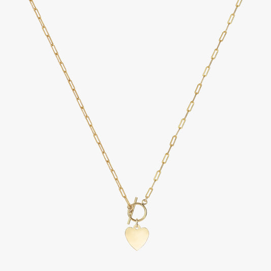 Boyfriend Link Toggle Heart Necklace