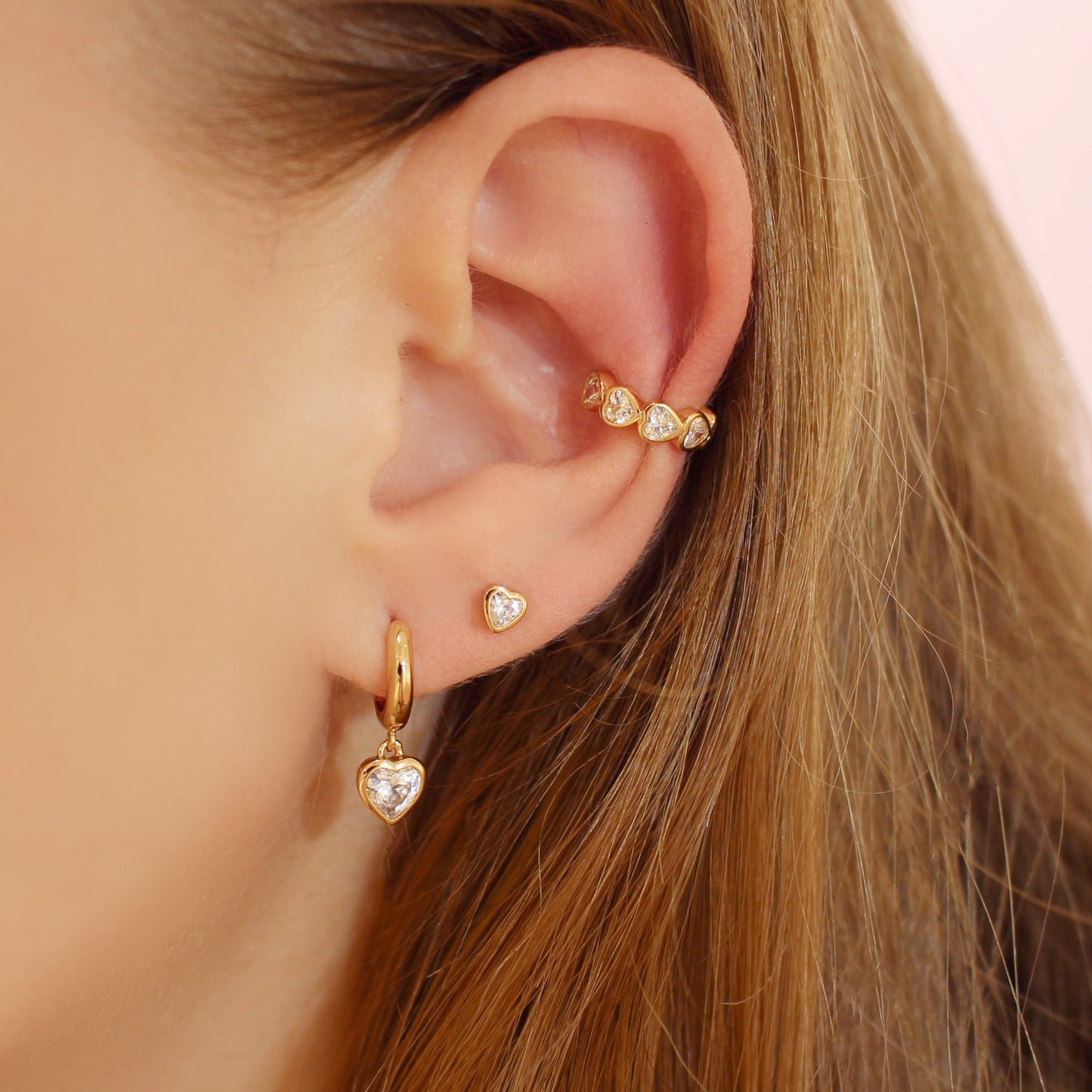 Sparkle Heart Ear Cuff