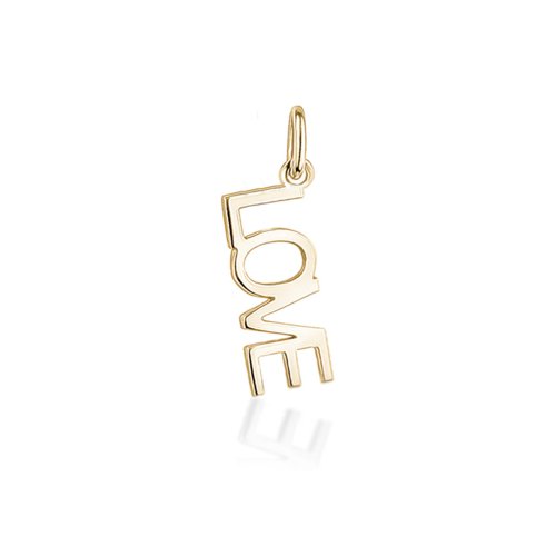 10K Yellow Gold "LOVE" Pendant