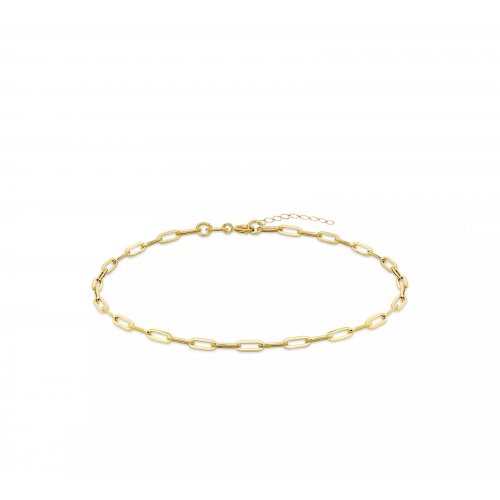 10K Yellow Gold Paperclip Bracelet