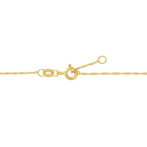 10K Yellow Gold Singapore Chain Bracelet