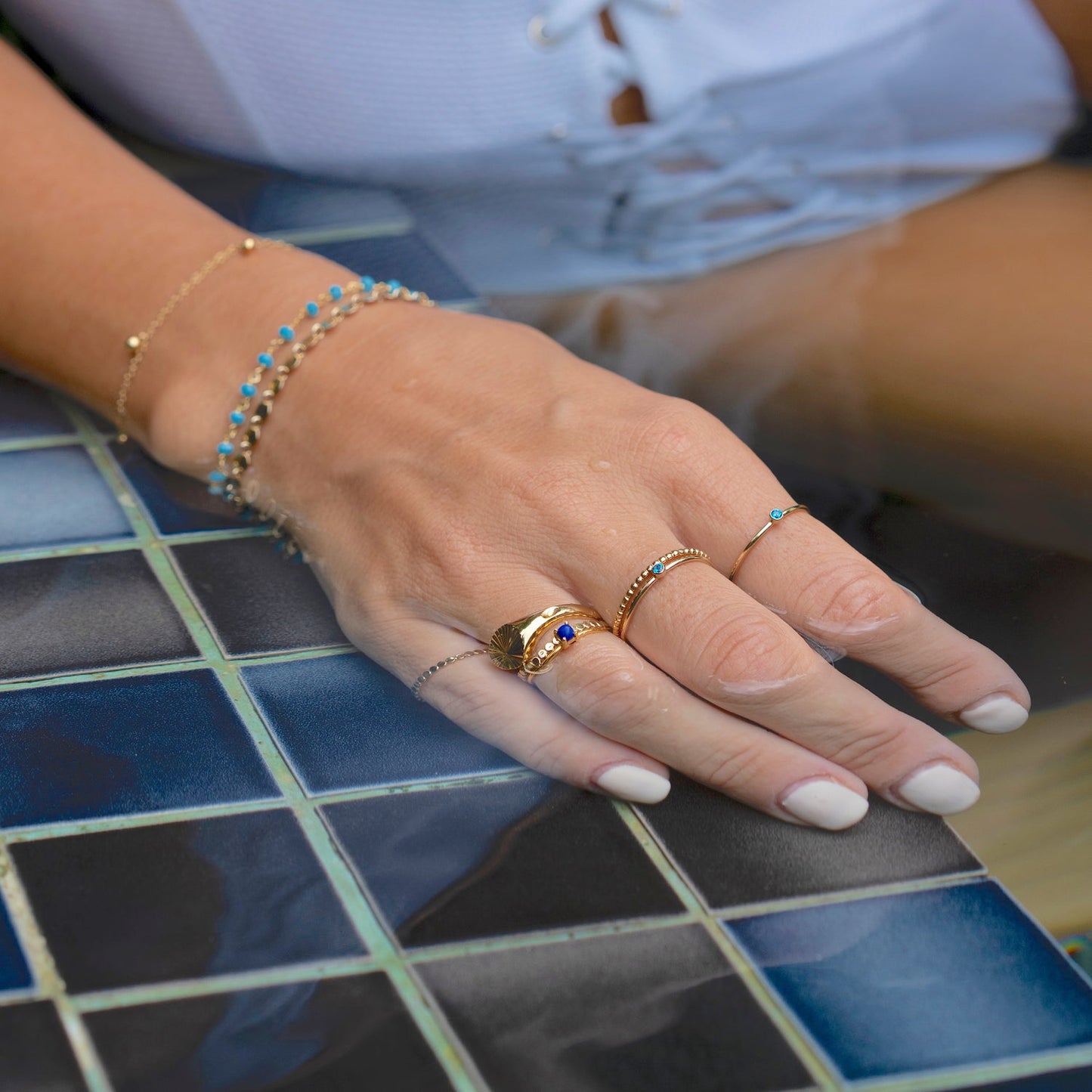 Mini Bezel Gemstone Ring