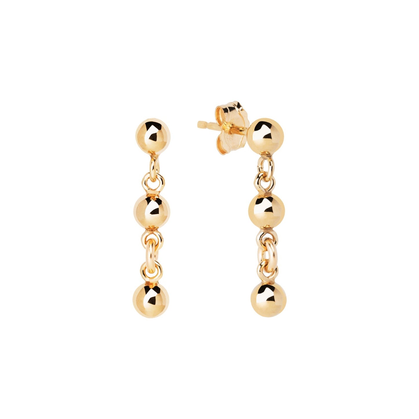 Mini Triple Ball Earrings