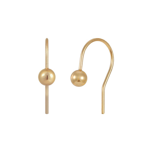 Open Ball Hook Earrings