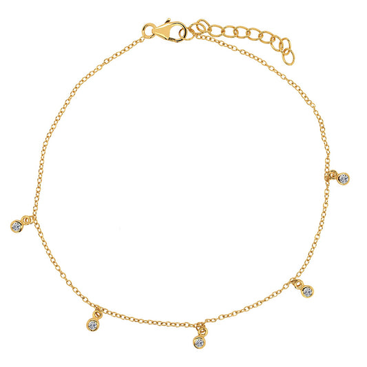 Shaker Bezel Anklet