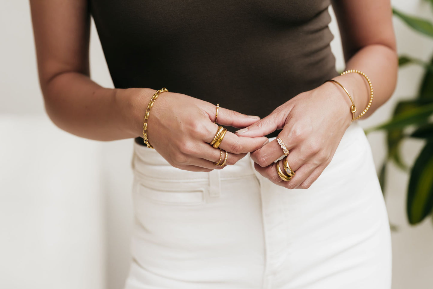 10K Yellow Gold Croissant Ring