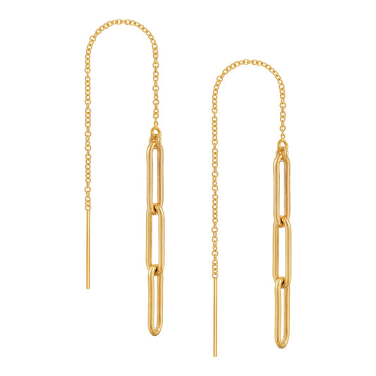 Muse Chain Threader Earrings