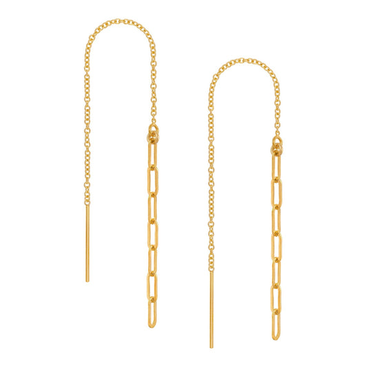 Boyfriend Chain Threader Earrings