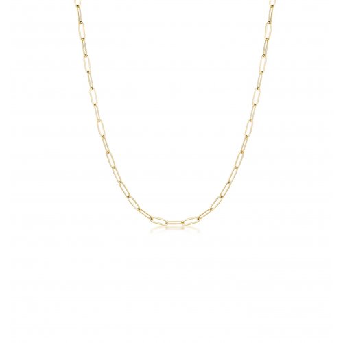 10K Yellow Gold Paperclip Chain