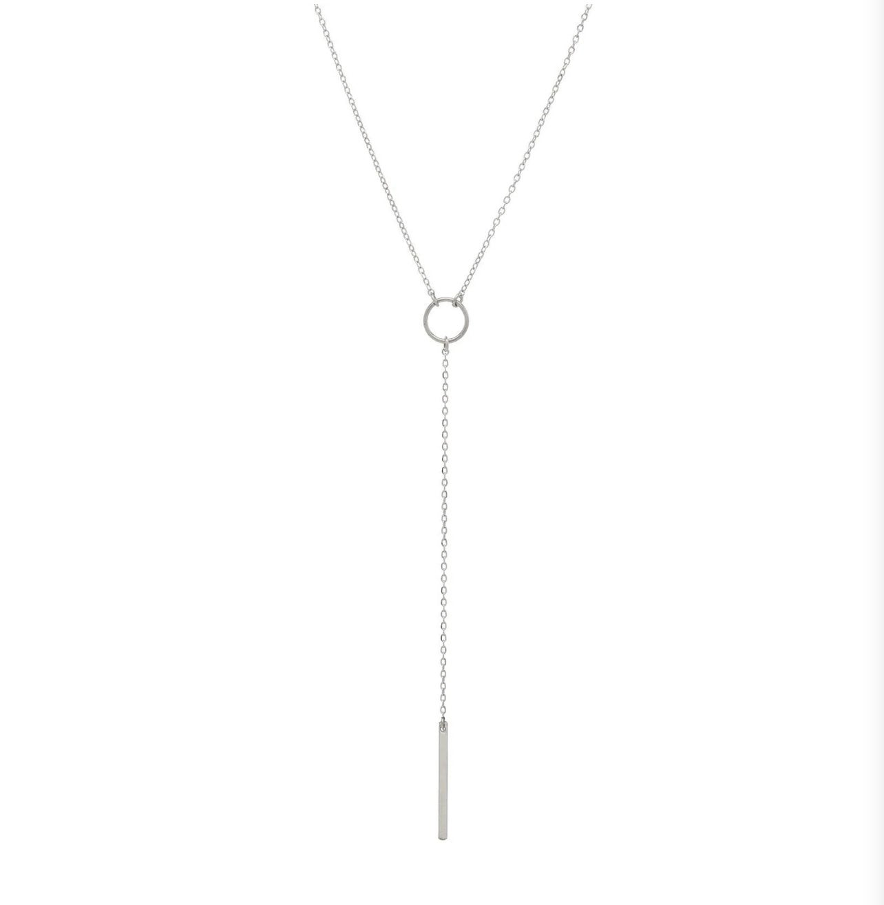 Circle Lariat Necklace