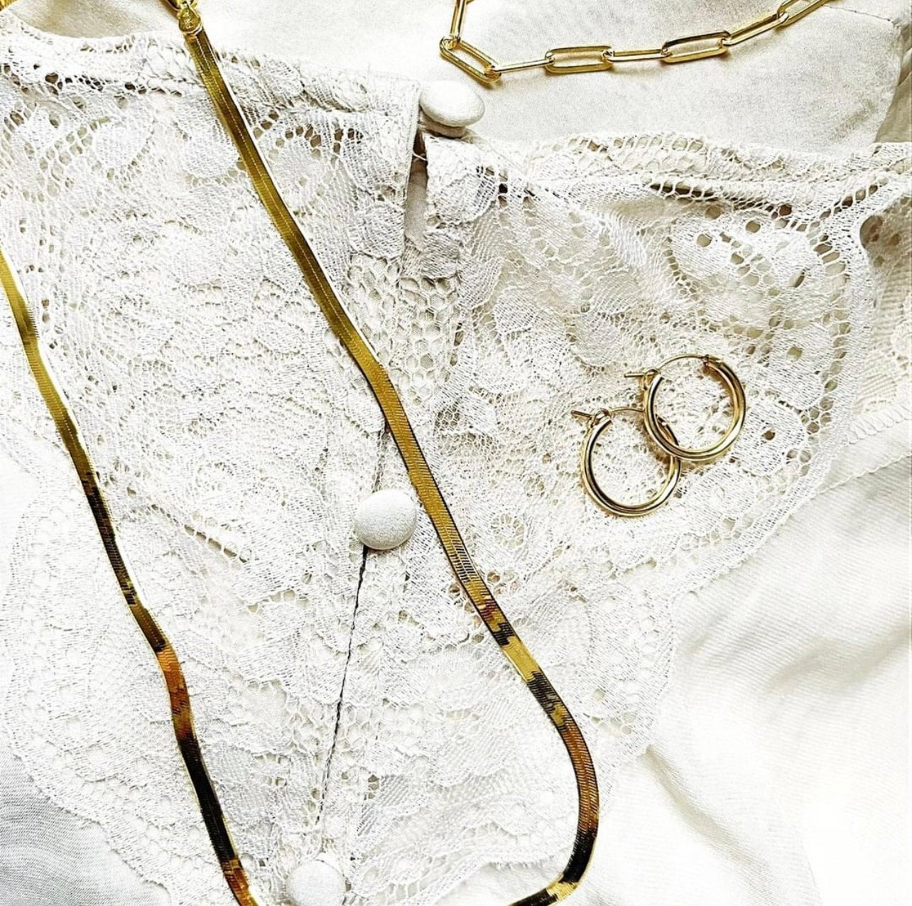 Gold Herringbone Chain 4.5mm