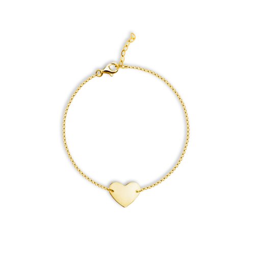 Flat Heart Bracelet