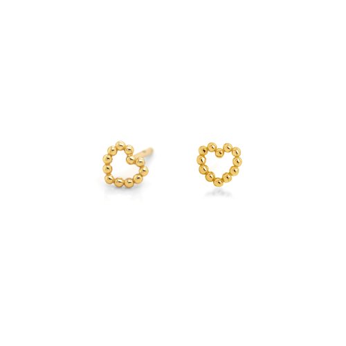 Dotted-Heart Stud